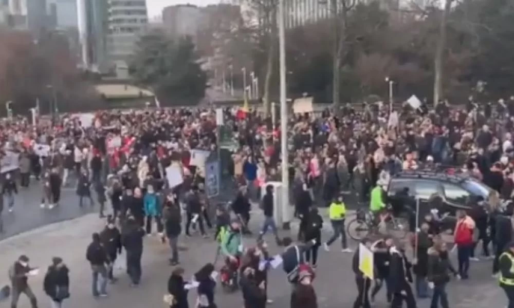 Βέλγιο: Νέα διαδήλωση κατά των υγειονομικών μέτρων στις Βρυξέλλες